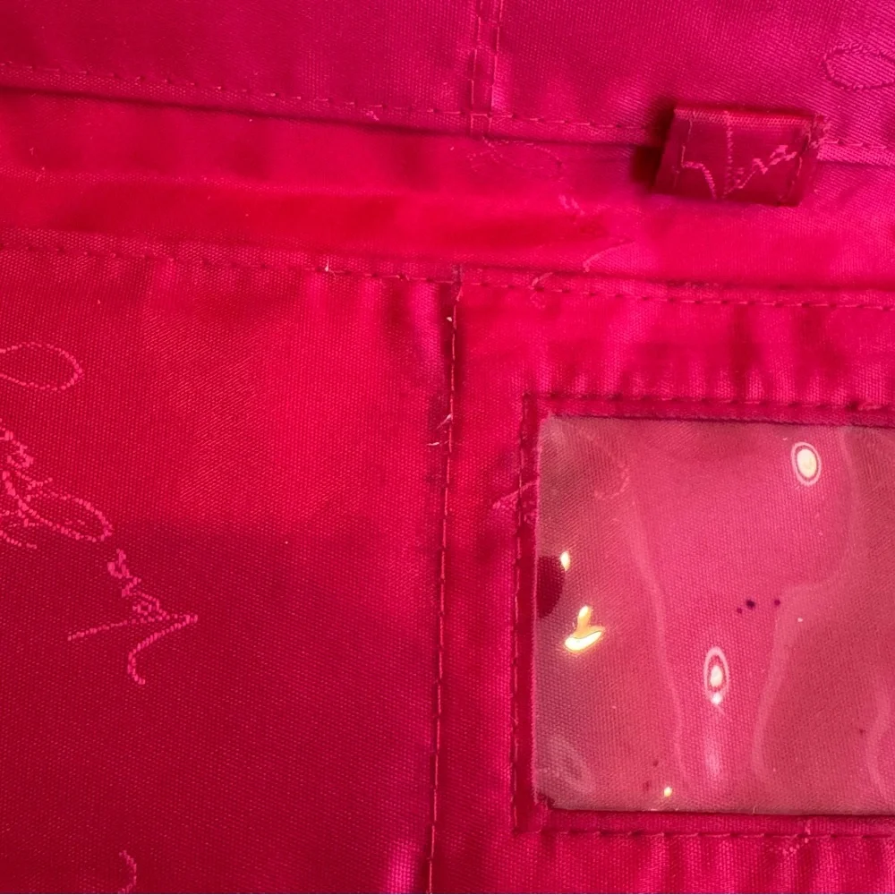 Vera Bradley Raspberry Fizz zip-around wallet pink paisley 2008 retired